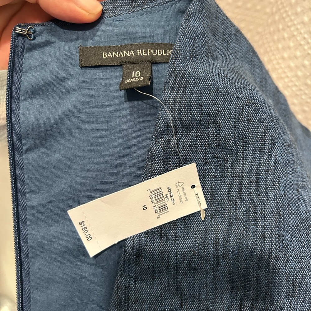 Banana Republic Blue Maxine Linen Playsuit NWT - Picture 10 of 10